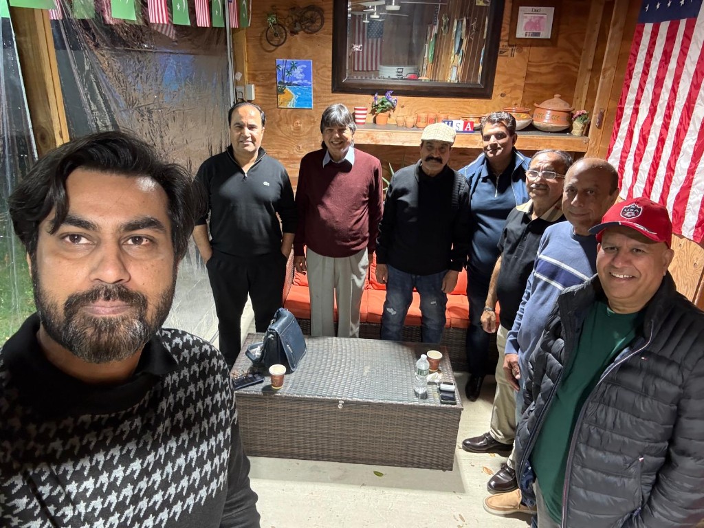 Full gathering of friends spanning Sialkot Saudi Arabia and America
